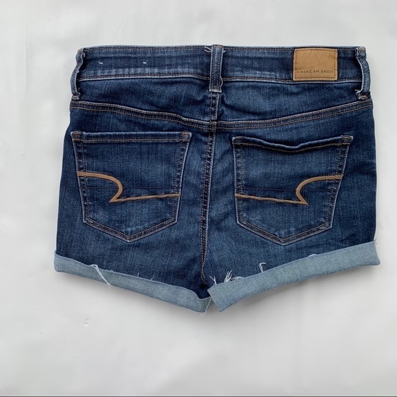American Eagle Next Level Stretch Denim Shorts Sz4 - Picture 3 of 4